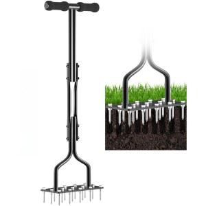 잔디 에어레이션 펀칭기 뒤집는 텃밭 숨구멍 밭을 기구 원예 갈아