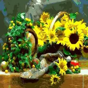 DIY 셀프 피포 페인팅 명화 컬러링 드로잉 해바라기 명화 홈갤러리 diy명화 명화그리기