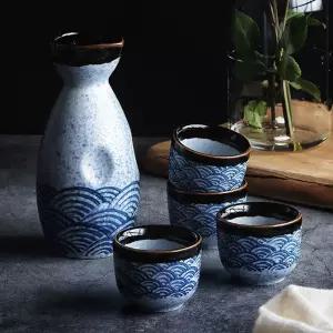 일식 도자기 사케병 술잔 도쿠리 사케잔혼술 세트