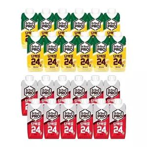 닥터유 프로 단백질 드링크 바나나 250ml x12 + 초코 250ml x12