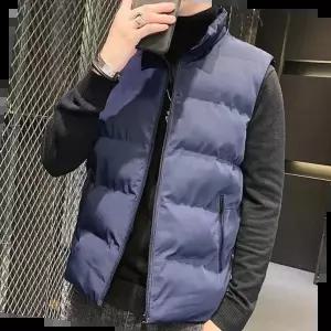 남성 단색 패딩조끼 캐주얼스타일 데일리룩 겨울패딩