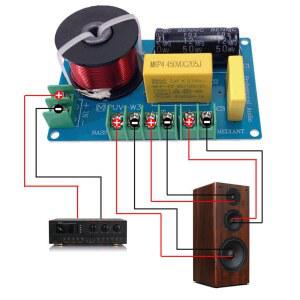 크로스오버 시어터 기판 분할기 200W 필터 스피커 주파수 홈 웨이 오디오 회로 하이파이 필터 베이스 3 알토 스피커 고음 DIY