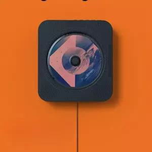 벽걸이 CD플레이어 시디플레이어 오디오 빈티지 머신블루투스 블랙끈 CD 플