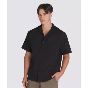 [반스]웨이사이드 아일렛 우븐 반소매 셔츠 - 블랙 VN000M1FBLK1 888502