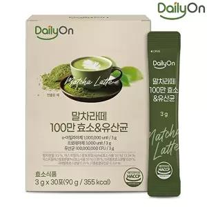 [데일리온][데일리온] 국내산 말차라떼 100만 효소 유산균 30포x1개(1개월)