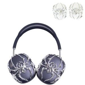 에어팟 맥스용 하드쉘 케이스에 크롬 스파이더 헤드셋 포함 없음 헤드폰 악세사리 전용 패션