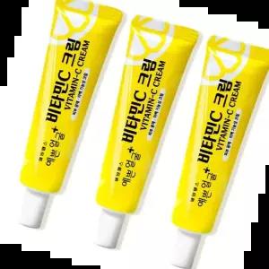 미백크림 웰빙헬스 예쁜얼굴 비타민C 크림 3개