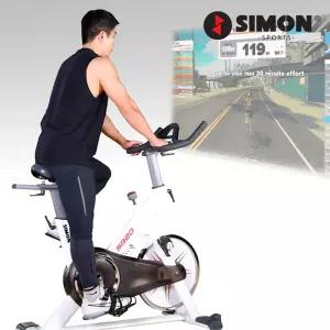 사이먼스포츠 즈위프트 게임 프리미엄 가정용 실내자전거 스피닝 바이크 SB20 강도 높은 유산소 운동