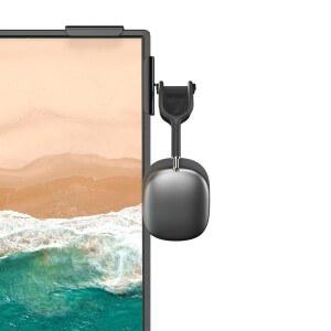 화면용 아혼플리 헤드폰 홀더, 플라스틱 스탠드, 에어팟 맥스, 소니, , 비트 등에 적합한 헤드셋 스탠드(블랙)