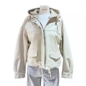 [롯데백화점]에이지도르 후드 탈착 투웨이 레더 자켓 ALSISPJ185