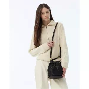 닥스 액세서리 여성 [스테디셀러] 블랙 단색 나일론 미니버킷백 (2WAY 토트백 겸 크로스백) (WCBA4F655BK)