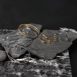 시후주얼리 데일리 6cm 3cm 투웨이 더블 가는 링 귀걸이 세트상품 EC480E