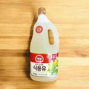 해표 대두유 1.8L 업소용 콩기름 식용 백설 가정용오일 요리 용오일 가정용