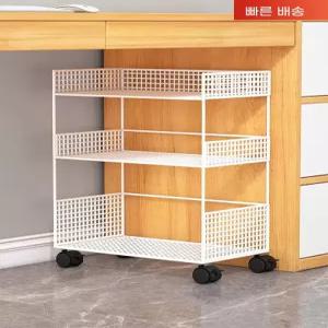다용도 이동식 수납장 책꽂이 트롤리 기저귀 철제 홈스토리지