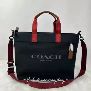 코치 남성 캔버스 토트백 38인치 블랙 CJ486 5618790
