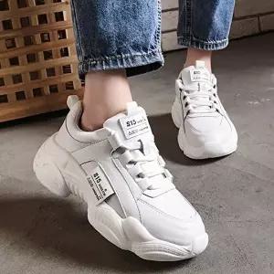 [엄지척]베리슈 220VPK77 여성 6.5CM 라벨 어글리슈즈 키높이 운동화