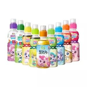 웅진 티니핑 200ml 12개 9종 딸기 복숭아 사과 밀크 보리차 애플망고 샤인머스캣 포도 파인애플