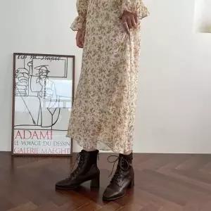 심플 435ONX29 키높이 레이스업 미들굽 뒷지퍼 통굽 워커힐 각