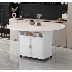 렌지대 식탁 겸용 주방 작업대 IN 전자레인지 클래식 럭셔리 침실 이동식 타공 다층