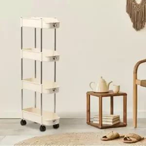 조립식 틈새 정리대 이동식 플라스틱 서랍장 트롤리