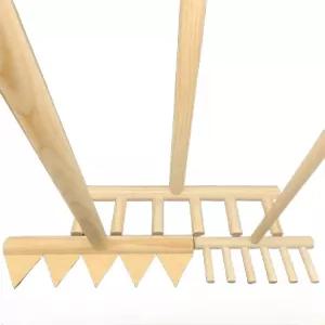 조경 도구 정원 나무 레이크 일본 야외 삼각 갈퀴 베란다텃밭 로드리스 장식품 소나무