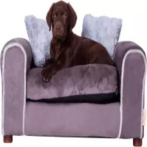 Moots 퍼리 펫 소파 라운지 차콜 스몰