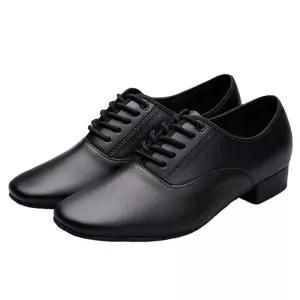 남성 라틴 댄스화 가죽 댄스 구두 무대용 사교댄스