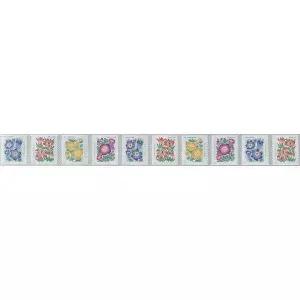 마운틴 플로라 플라워 미국 퍼스트 클래스 영원한 우표 미인 결혼식 축하 10조각 1장