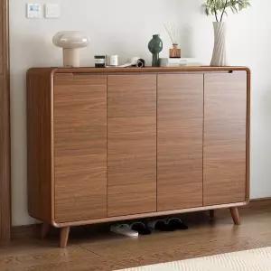 원목 슬라이딩 신발장 대용량 1600 1400 수납장 운동화