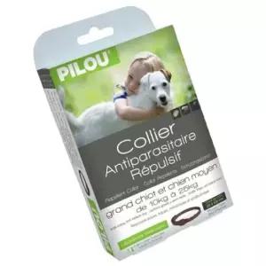 벌레기피목걸이 필루 해충방지 목걸이 중형견 여름 산책 목줄 50cm