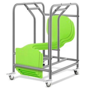 Landhow The Surf 보관 랙에는 10개의 휴대용 랩 책상, 교실 가구, 유연한 좌석, 실버, 26.77 x 16.54 19.49 인치가 보관되어 있습니다