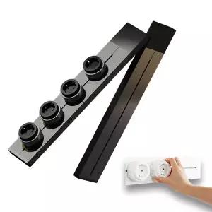 고네오 파워트랙 조합형 콘센트 레일형 멀티콘센트 4구 탈부착형 50cm 멀티