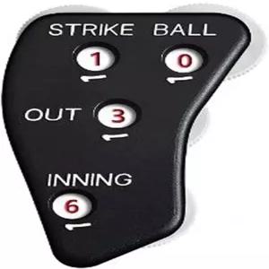 퓨어유펄 블랙 4륜 심판 표시기 카운터 클리커 기어 야구 아웃 이닝 볼 소프트볼 유니폼 및 의류용