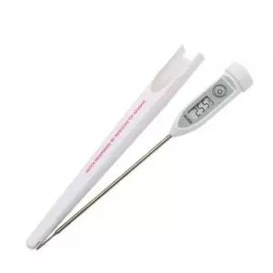 조리용온도계 디지털 방수 중심 온도계 화이트 탐침온도계 CS-101W
