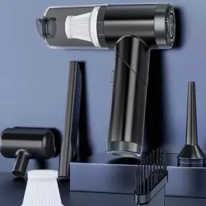 [CAR] 강한 흡인력 청소기 에어건 투인원 멀티 차량용 내부청소 접이식 휴대 여해용 분리형 위생적인 관리