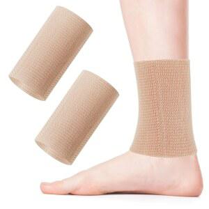 피리우오 2피스 발목 젤 슬리브 패딩 스케이트 양말 보호대 스 가드 피겨 스케이팅 라이딩 하키 롤러 인라인 스키용