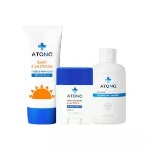 [선크림 풀세트] 아토앤오투 선크림 + 선스틱 + 클렌징 워터