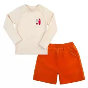 휴가 여름 수영복 물놀이 주니어 반바지 상하세트 용품 반팔