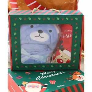 [다르담] 크리스마스 파티 소품 선물 박스 포장 케이스 2p 세트