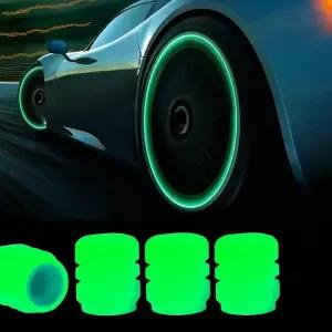 자동차 타이어 야광 밸브캡 휠 공기주입구 먼지차단 포인트 튜닝 차량용 캡