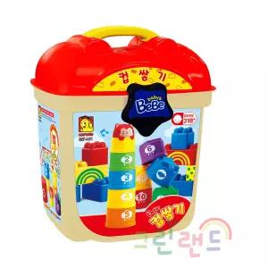 베베 컵쌓기 BB1481 유아전용 3개월부터 컵10개 24pcs 멜로디 숫자 베베블록 그린랜드79