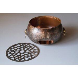 숯불 난로 구리 화로 숯불화로 끌이기 시스템 주철 화목난로 적동 전기 주전자 바베큐