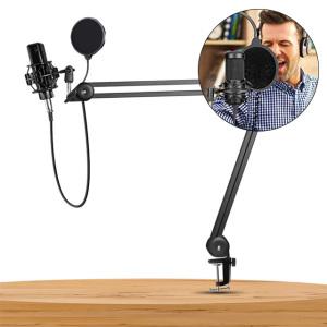 풀메탈 탁상용 마이크 스탠드 거치대 팝필터 쇼크마운트 풀세트 520mmx530mm