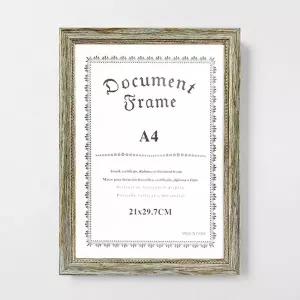 벽걸이액자 골드프레임 A4 사진액자 라이센스 졸업장 (KYR-WB75473)