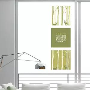 디자인스티커 자작나무프레임 시트지 벽지 포인트 인테리어소품 그래픽스티커 데코