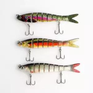 8단 관절 낚시 미끼 루어 세트 (WFKNRRT)