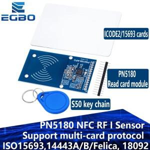 EGBO PN5180 NFC RF I 센서 ISO15693 RFID 고주파 IC 카드 ICODE2 리더 아두이노용 라이터 1 ~ 10개