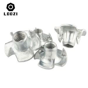 30Pcs 4 갈래 티 너트 M10 네 발톱 스피커 블라인드 삽입 목재