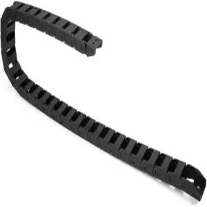 uxcell R18 10mm x 15mm ( 인사이드 H*인사이드 W )블랙 플라스틱 케이블 캐리어 드래그 체인 1M 길이