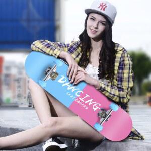 롱보드 댄싱 입문용 웨이스 여성 초보자 79cm 야광휠 초보자용 플레이트